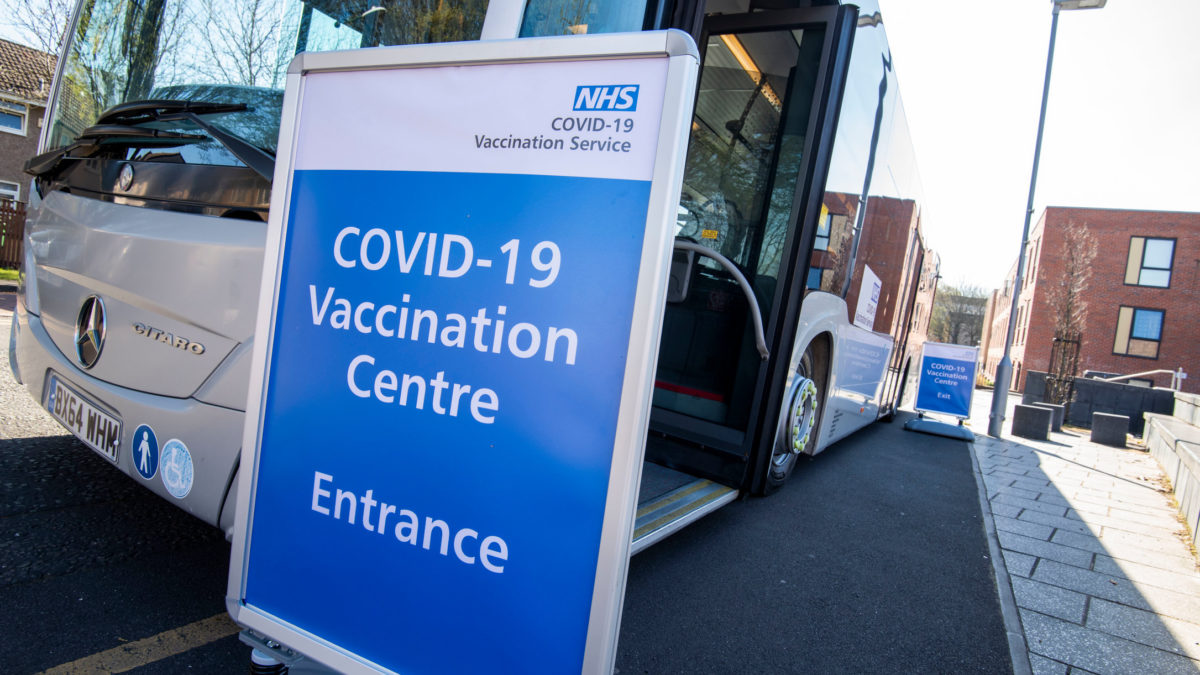 A mobile vaccination bus is offering the Covid-19 vaccine to people in Nottingham to help drive uptake amongst eligible groups.