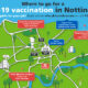 Locations of Covid-19 Vaccination locations in Nottingham