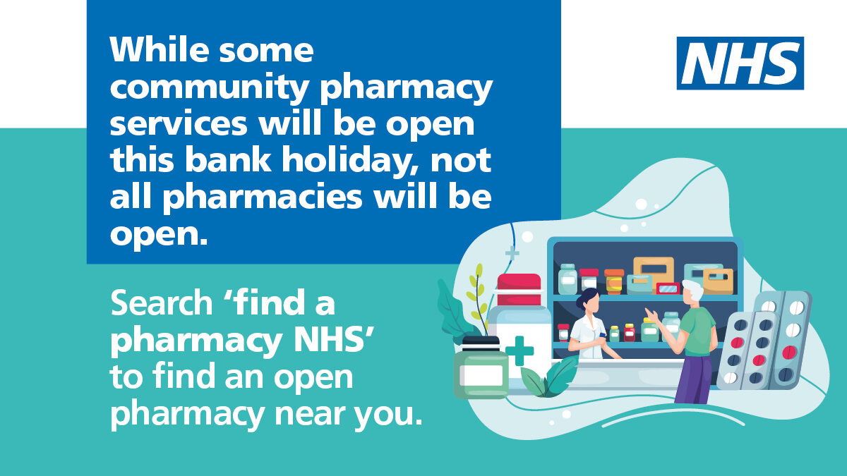 Bank Holiday pharmacy opening times