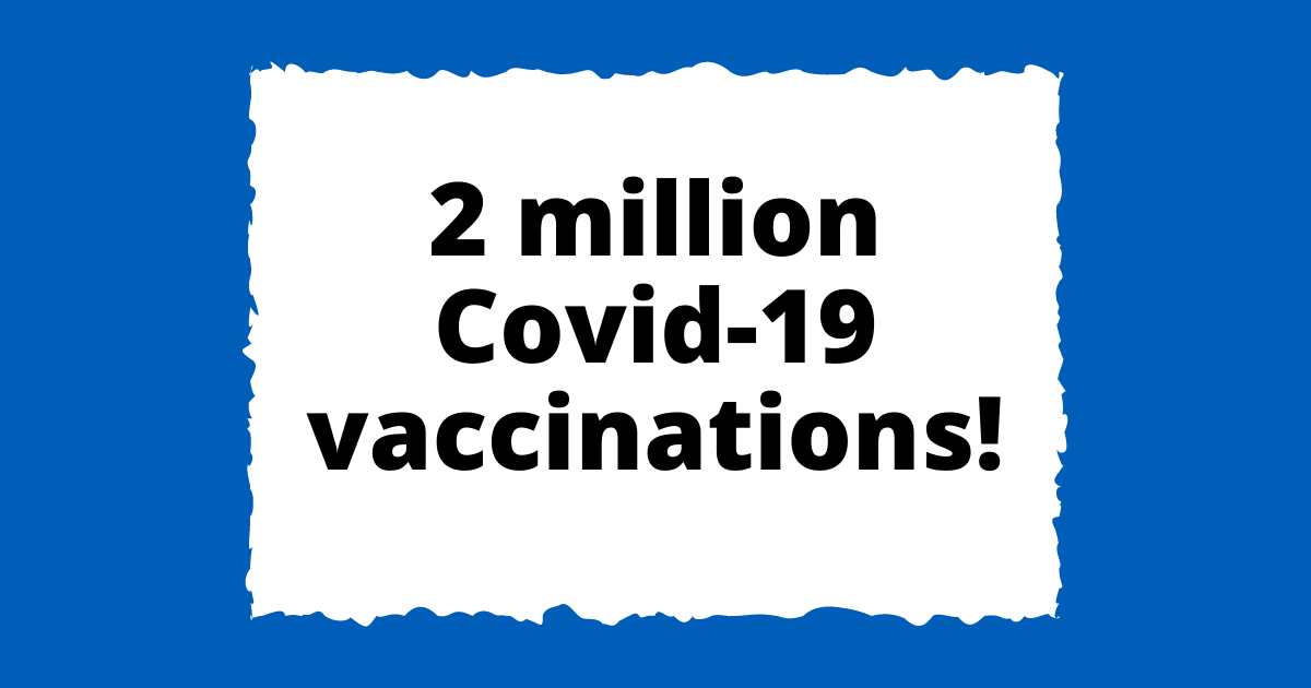 2 million Covid-19 vaccinations